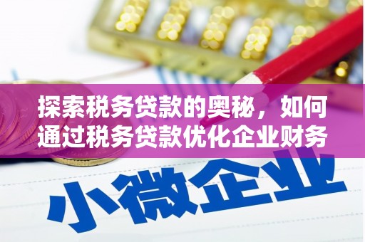 建昌探索税务贷款的奥秘，如何通过税务贷款优化企业财务