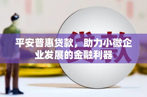 建昌平安普惠贷款，助力小微企业发展的金融利器