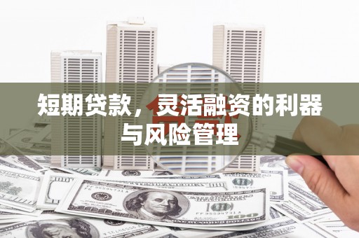 建昌短期贷款，灵活融资的利器与风险管理
