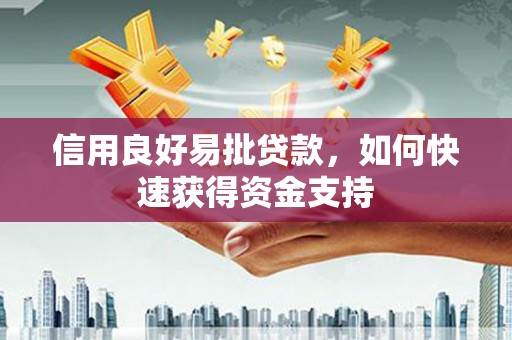 建昌信用良好易批贷款，如何快速获得资金支持