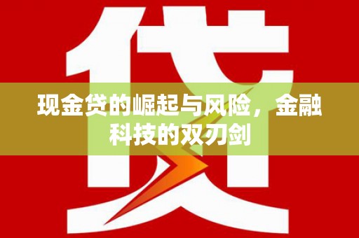 建昌现金贷的崛起与风险，金融科技的双刃剑